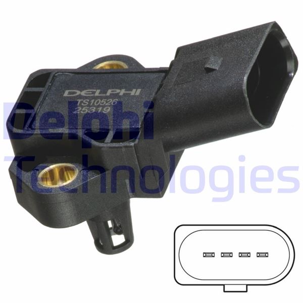 DELPHI TS10526 Motor Gaz Kelebeği & Yakıt & Vakum Borusu - SEAT IBIZA IV SC (6J1, 6P5) uyumlu