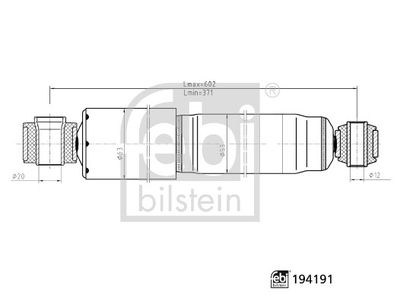 FEBI BILSTEIN 194191 Süspansiyon Sistemi Amortisör - MAZDA BT-50 Pick-up (CD, UN) uyumlu