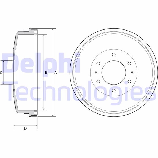 DELPHI BF559 Fren Sistemleri Fren Kampanası - MITSUBISHI L200 / TRITON (KA_T, KB_T) uyumlu