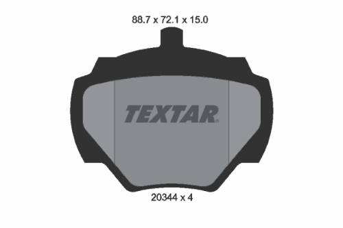 TEXTAR 2034402 Fren Sistemleri Fren Balatası - LAND ROVER RANGE ROVER I uyumlu