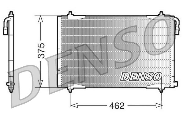 DENSO DCN21006 İklimlendirme Sistemi Klima Radyatörü - PEUGEOT 206 Hatchback (2A/C) uyumlu