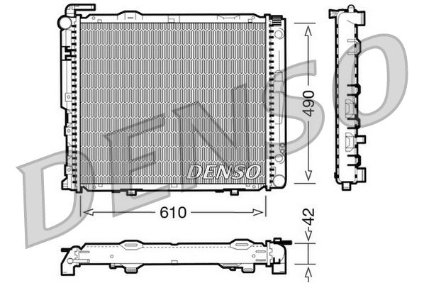 DENSO DRM17036 Soğutma Sistemi Su Soğutucu & Parçaları - MERCEDES-BENZ E-SERISI T-Model (S124) uyumlu