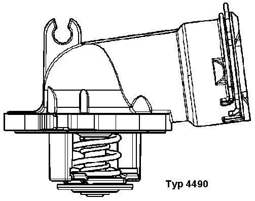 BorgWarner (Wahler) 4490.87D Motor Termostat - MERCEDES-BENZ G-SERISI (W461) uyumlu
