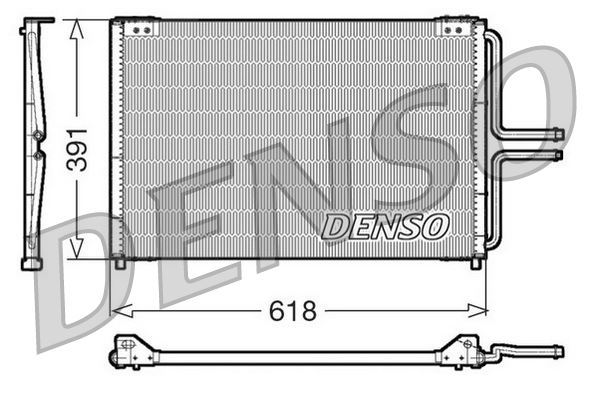 DENSO DCN23020 İklimlendirme Sistemi Klima Radyatörü - RENAULT LAGUNA I (B56_, 556_) uyumlu