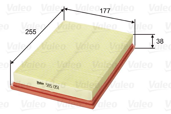 VALEO 585051 Motor Hava Filtresi - FORD FIESTA IV (JA_, JB_) uyumlu