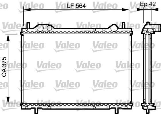 VALEO 734220 Soğutma Sistemi Su Soğutucu & Parçaları - FIAT MAREA (185_) uyumlu