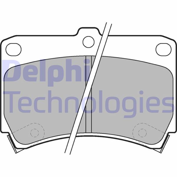 DELPHI LP743 Fren Sistemleri Fren Balatası - MAZDA 323 S IV (BG) uyumlu