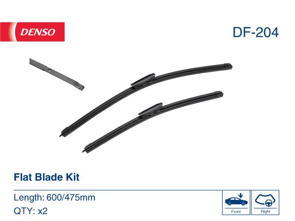 DENSO DF-204 Kaporta & Gövde Parçaları Cam Silecek Mekanizması - CITROËN C4 CACTUS uyumlu