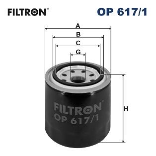 FILTRON OP 617/1 Motor Yağ Filtresi - HYUNDAI ix20 (JC) uyumlu