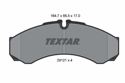 TEXTAR 2912111 Fren Sistemleri Fren Balatası - OPTARE ALERO uyumlu