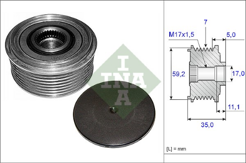 Schaeffler INA 535 0087 10 Elektrik Sistemi Alternatör - FORD TRANSIT Minibüs/Otobüs (FD_ _, FB_ _, FS_ _, FZ_ _, FC_ _) uyumlu
