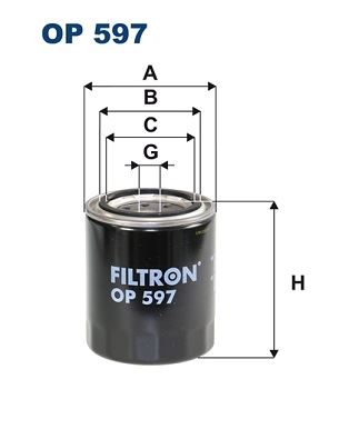 FILTRON OP 597 Motor Yağ Filtresi - MAZDA 626 III (GD) uyumlu