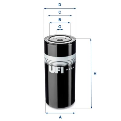 UFI 24.336.00 Yakıt Sistemi Yakıt Filtresi - DEUTZ-FAHR AGROTRON X uyumlu