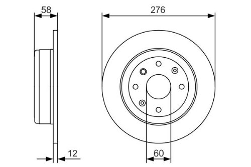 BOSCH 0 986 479 A56 Fren Sistemleri Fren Diski - CHEVROLET EPICA (KL1_) uyumlu