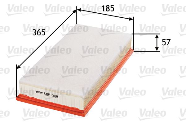 VALEO 585048 Motor Hava Filtresi - MAZDA 323 III Hatchback (BF) uyumlu