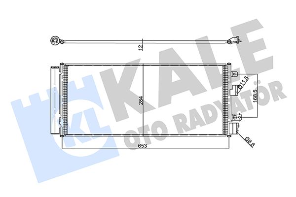 KALE OTO RADYATÖR 357980 İklimlendirme Sistemi Klima Radyatörü - OPEL CORSA E (X15) uyumlu