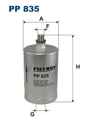 FILTRON PP 835 Yakıt Sistemi Yakıt Filtresi - MERCEDES-BENZ 190 (W201) uyumlu