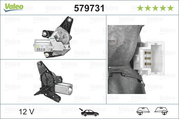VALEO 579731 Kaporta & Gövde Parçaları Cam Silecek Mekanizması - RENAULT TRAFIC II Minibüs/Otobüs (JL) uyumlu