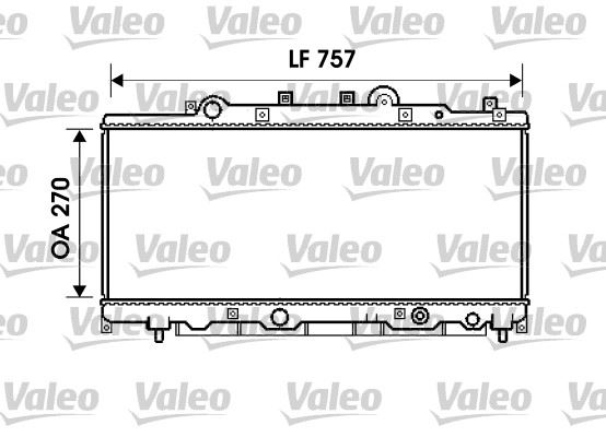 VALEO 734235 Soğutma Sistemi Su Soğutucu & Parçaları - LANCIA Y (840_) uyumlu