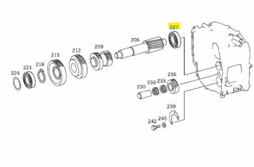 Porya Rulman Seti - MERCEDES ORIJINAL - A0009800001 Ürün Görseli