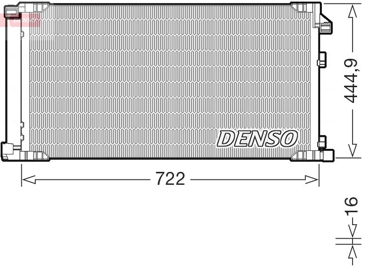 DENSO DCN51019 İklimlendirme Sistemi Klima Radyatörü - LEXUS NX (_Z1_) uyumlu