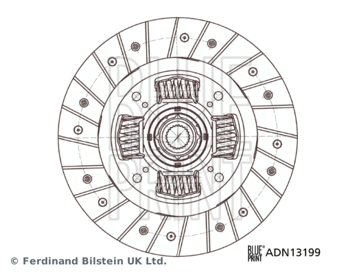 BLUE PRINT ADN13199 Debriyaj Sistemi Debriyaj Balatası - NISSAN ALMERA II Hatchback (N16) uyumlu