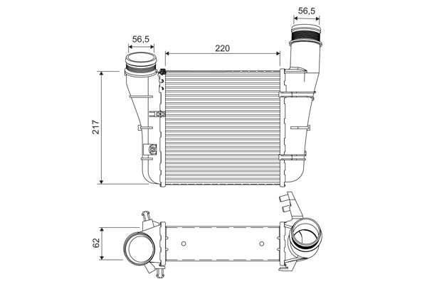 VALEO 818757 Motor Turbo Radyatörü - AUDI A4 B6 (8E2) uyumlu
