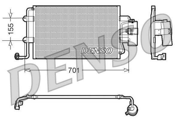 DENSO DCN32025 İklimlendirme Sistemi Klima Radyatörü - VW NEW BEETLE (9C1, 1C1) uyumlu