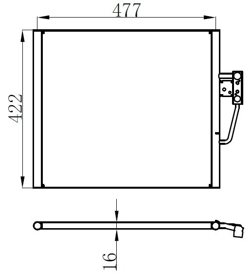 Klima Radyatörü - CBM438016 Ürün Görseli