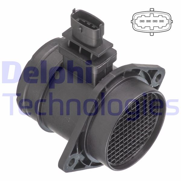 DELPHI AF10632-12B1 Motor Hava Kütle Ölçer (MAF Sensörü) - FIAT FIORINO Kasa/büyük limuzin (225_) uyumlu