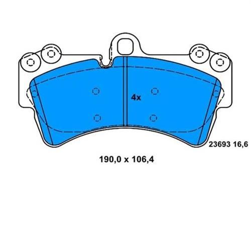 VALEO 670656 Fren Sistemleri Fren Balatası - VW SHARAN (7M8, 7M9, 7M6) uyumlu