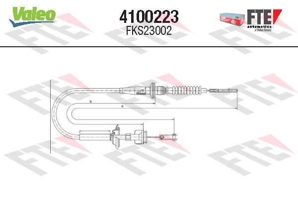 VALEO 4100223 Debriyaj Sistemi Debriyaj Teli - SUZUKI IGNIS I (FH) uyumlu