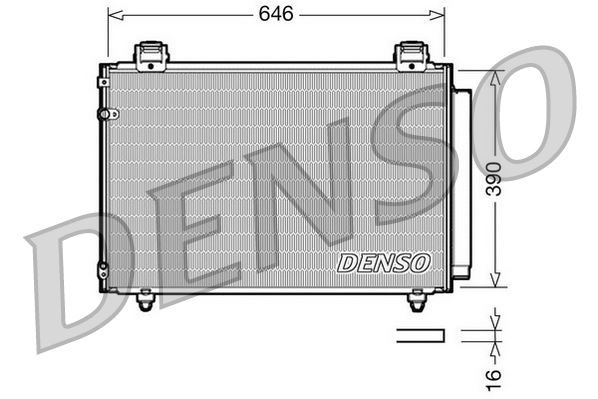 DENSO DCN50024 İklimlendirme Sistemi Klima Radyatörü - TOYOTA AVENSIS Sedan (_T25_) uyumlu