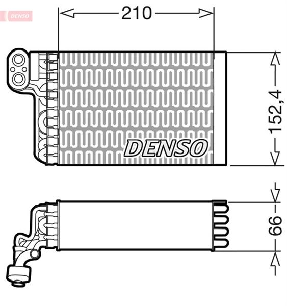 DENSO DEV09015 İklimlendirme Sistemi Evaporatör - FIAT SEICENTO / 600 (187_) uyumlu