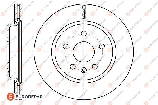 EUROREPAR 1622813680 Fren Sistemleri Fren Diski - SAAB 9-5 (YS3G) uyumlu