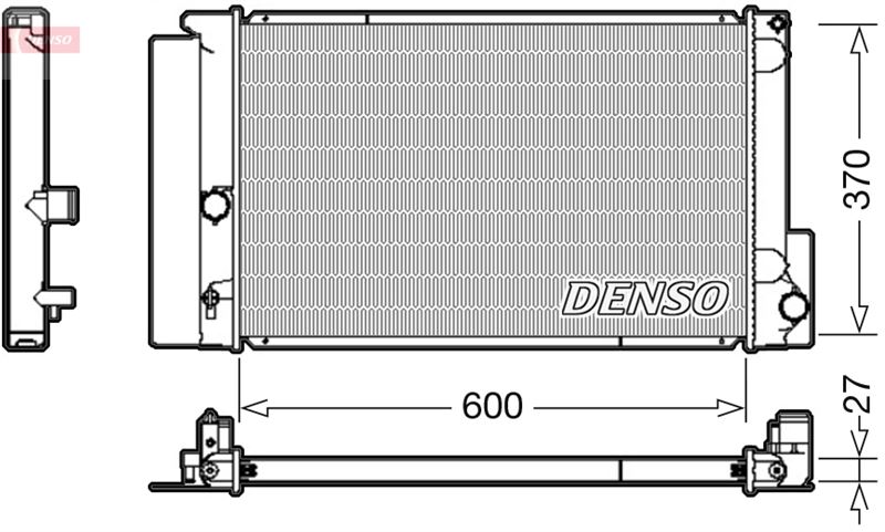 DENSO DRM50087 Soğutma Sistemi Su Soğutucu & Parçaları - TOYOTA VERSO (_R2_) uyumlu