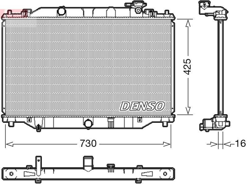 DENSO DRM44039 Soğutma Sistemi Su Soğutucu & Parçaları - MAZDA CX-5 (KE, GH) uyumlu