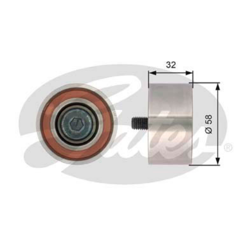 GATES T42141 Motor Yönlendirme & Kılavuz Makarası - KIA SPORTAGE II (JE_, KM_) uyumlu