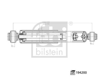 FEBI BILSTEIN 194200 Süspansiyon Sistemi Amortisör - NISSAN NV400 Panelvan/Van (X62, X62B) uyumlu