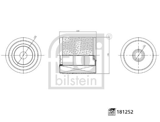 FEBI BILSTEIN 181252 Motor Hava Filtresi - AUDI A6 C8 (4A2) uyumlu