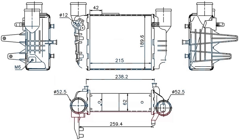 Turbo Radyatörü - IAU502062 Ürün Görseli