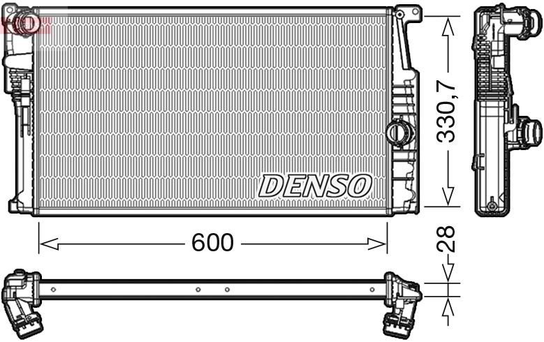 DENSO DRM05015 Soğutma Sistemi Su Soğutucu & Parçaları - BMW 1 (F20) uyumlu