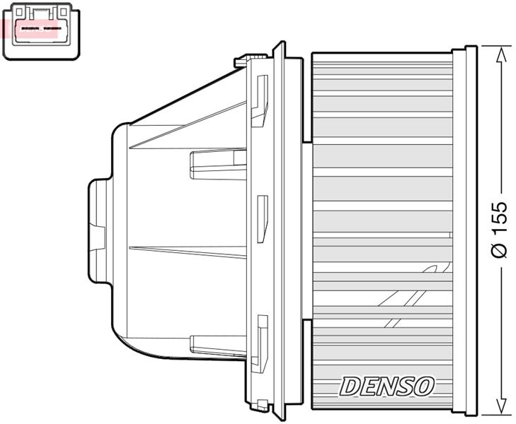 DENSO DEA10053 İklimlendirme Sistemi Fan Parçaları - FORD MONDEO IV Turnier (BA7) uyumlu