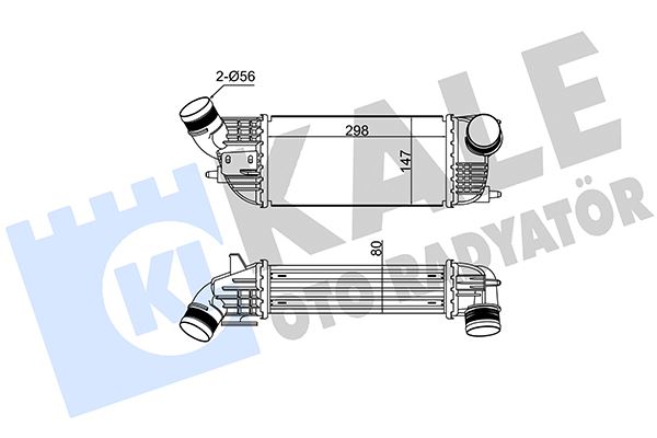 KALE OTO RADYATÖR 352295 Motor Turbo Radyatörü - PEUGEOT 508 I (8D_) uyumlu