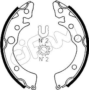 CIFAM 153-150 Fren Sistemleri Fren Pabucu - ROVER 200 I Sedan (XH) uyumlu