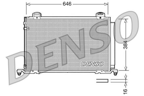 DENSO DCN50026 İklimlendirme Sistemi Klima Radyatörü - TOYOTA AVENSIS Sedan (_T25_) uyumlu