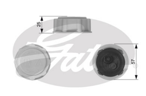 GATES RC227 Soğutma Sistemi İmbusat Deposu - FORD ESCORT IV (GAF, AWF, ABFT) uyumlu