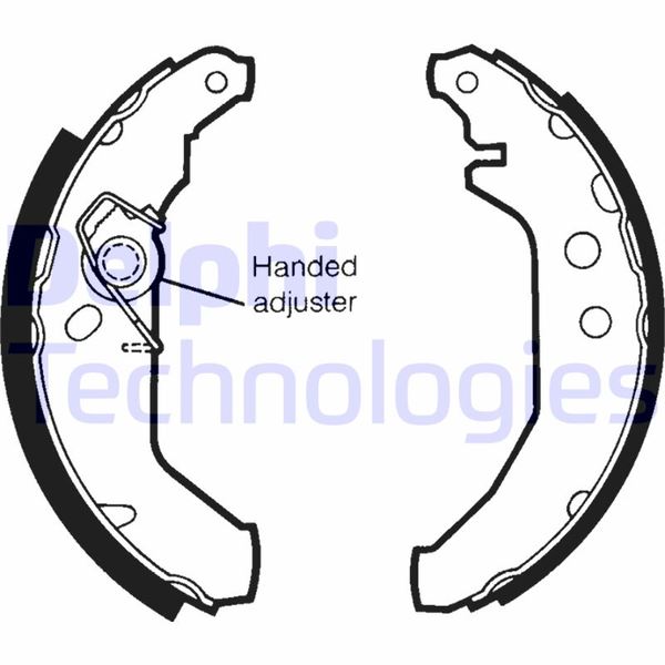 DELPHI LS1435 Fren Sistemleri Fren Pabucu - FORD FIESTA III (GFJ) uyumlu