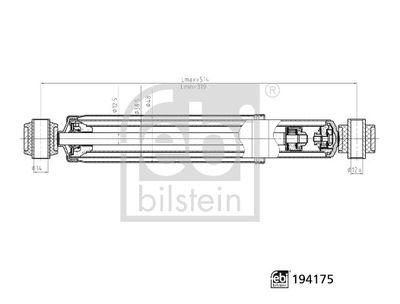 FEBI BILSTEIN 194175 Süspansiyon Sistemi Amortisör - MERCEDES-BENZ T1 Panelvan/Van (601, 611) uyumlu