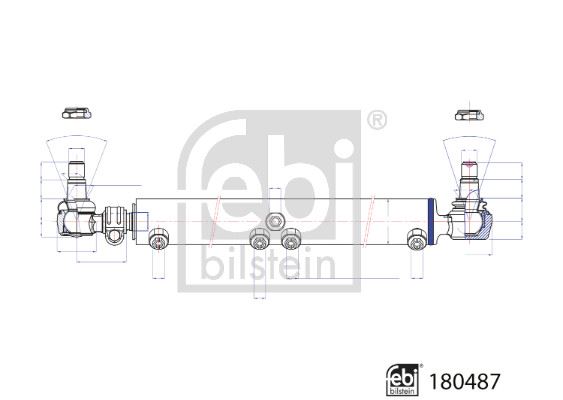 FEBI BILSTEIN 180487 Direksiyon Sistemi Direksiyon Kutusu - MAN TGX I uyumlu